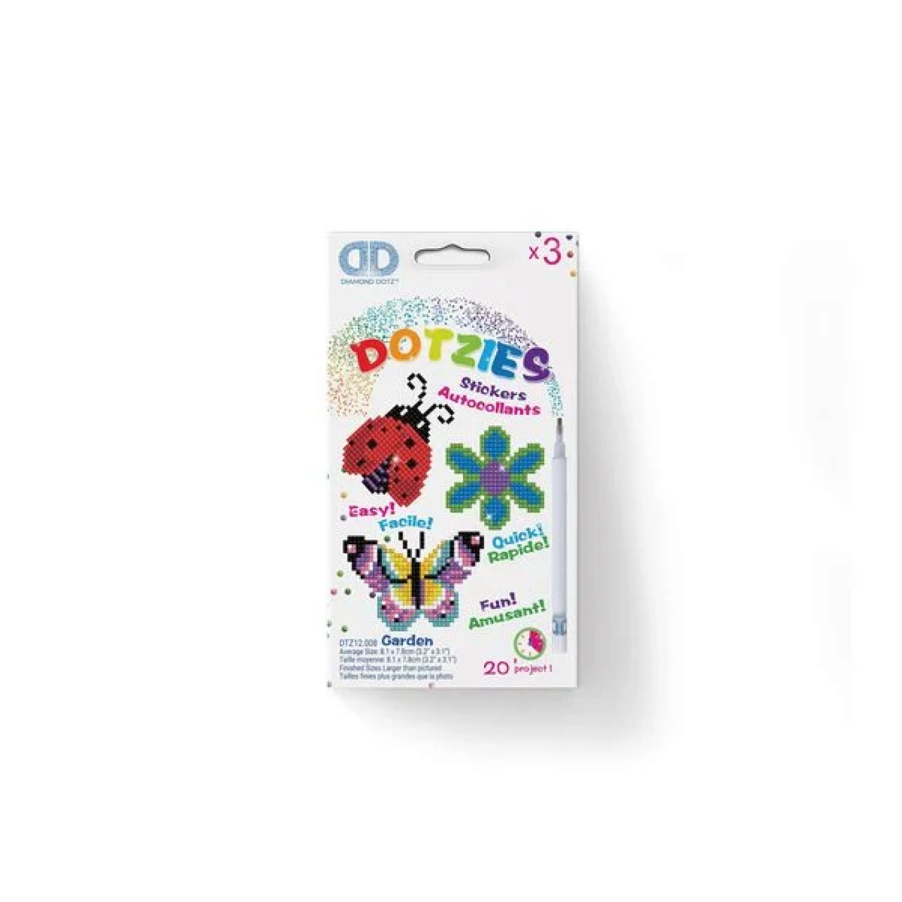 Diamond Dotz® Diamond Dotz Dtz12008 Diamond Painting Sticker Garten - Anfänger/Kids - Bild 3