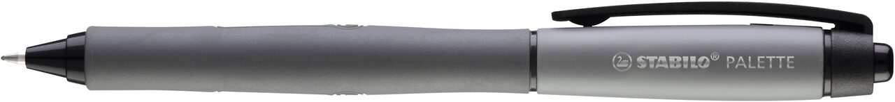 STABILO PALETTE in schwarz Strichbreite F - Einzelstift Schreibfarbe schwarz 0,4 mm Tintenroller mit Druckmechanik