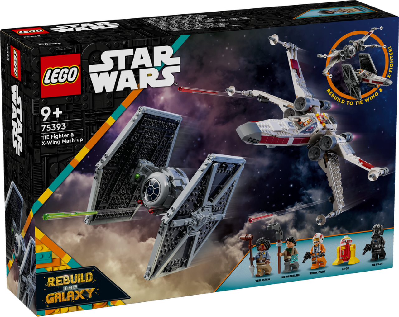 LEGO Star Wars 75393 Mashup aus TIE Fighter & X-Wing Rebuild Galaxy - NEU & OVP - Bild 21