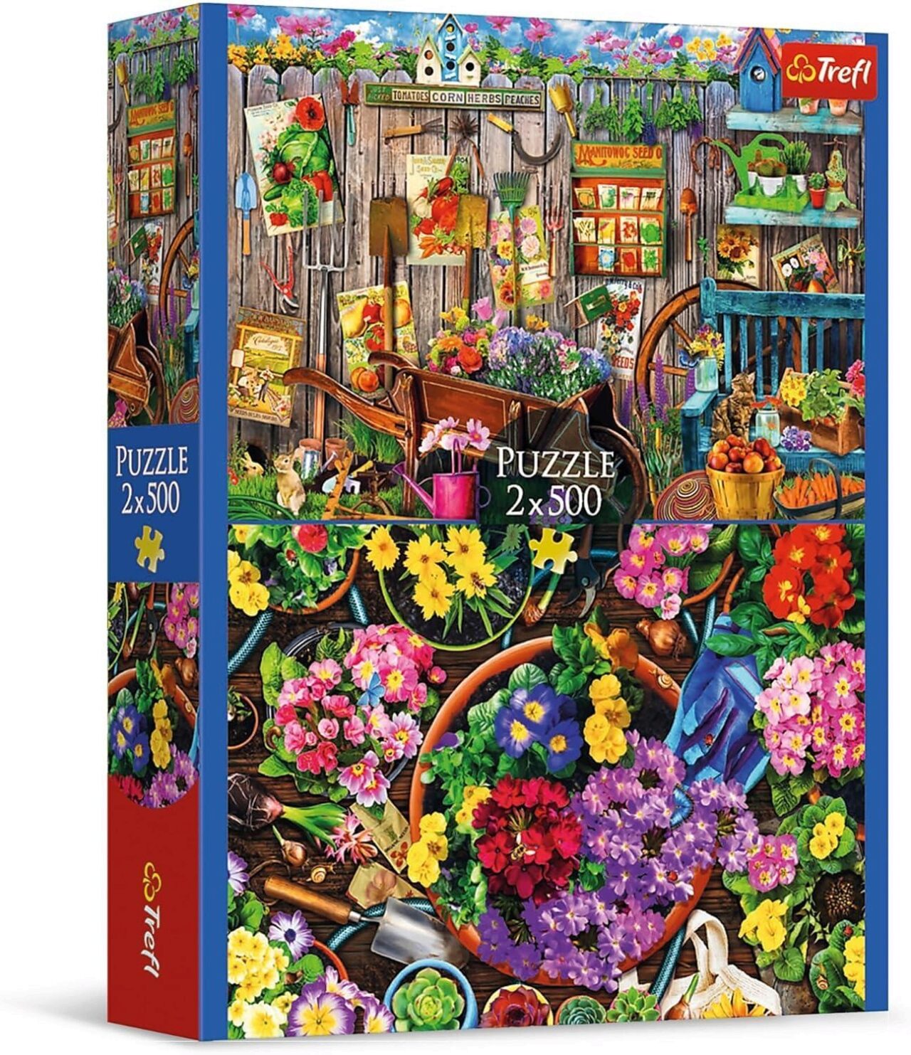 Trefl Mehrfarbig Puzzle 2 X 500 - Garten / Blumen (500 Teile) - Bild 5