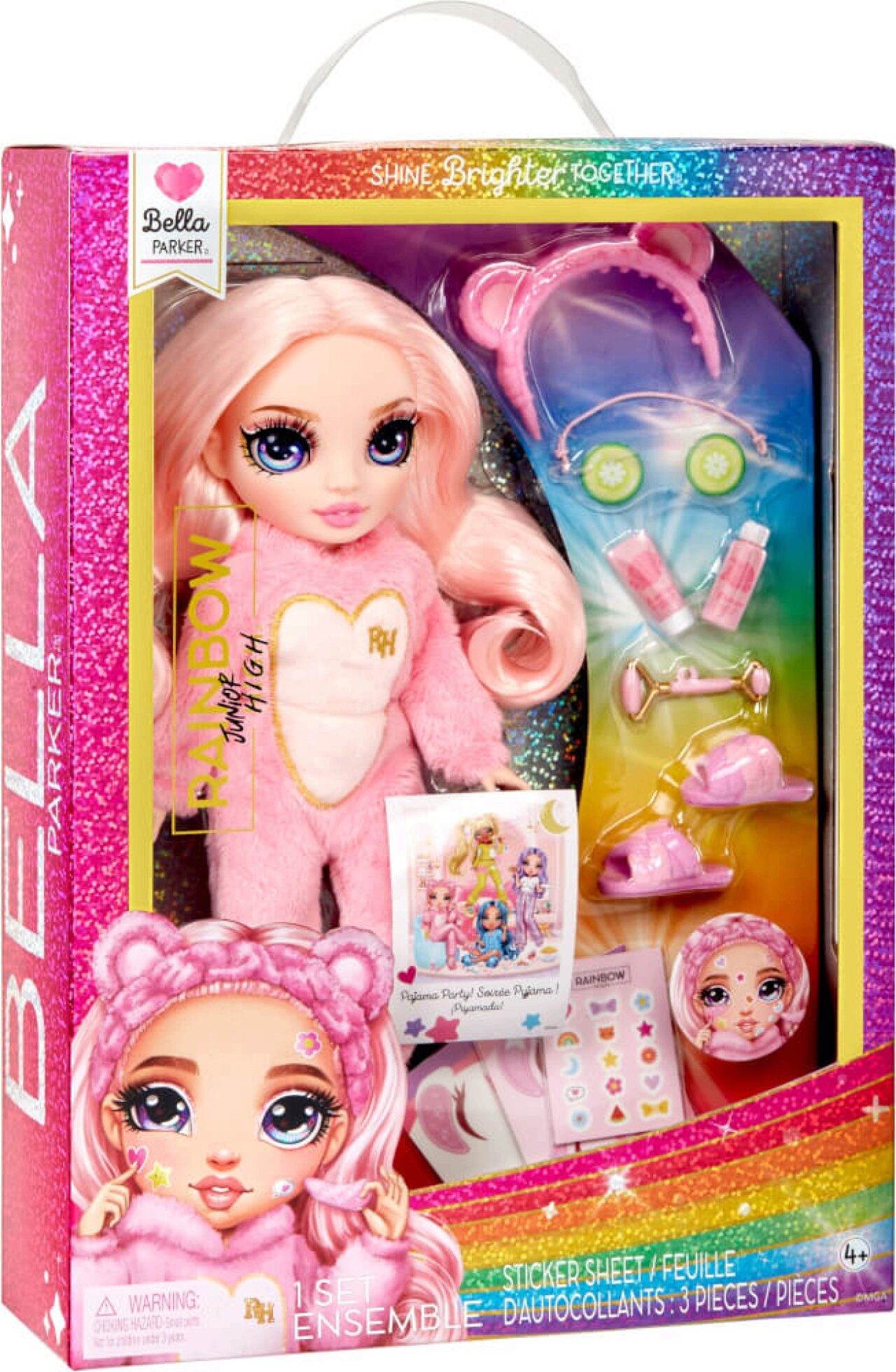 MGA 503675EUC Junior High PJ Party Fashion Doll - Bella (pink)