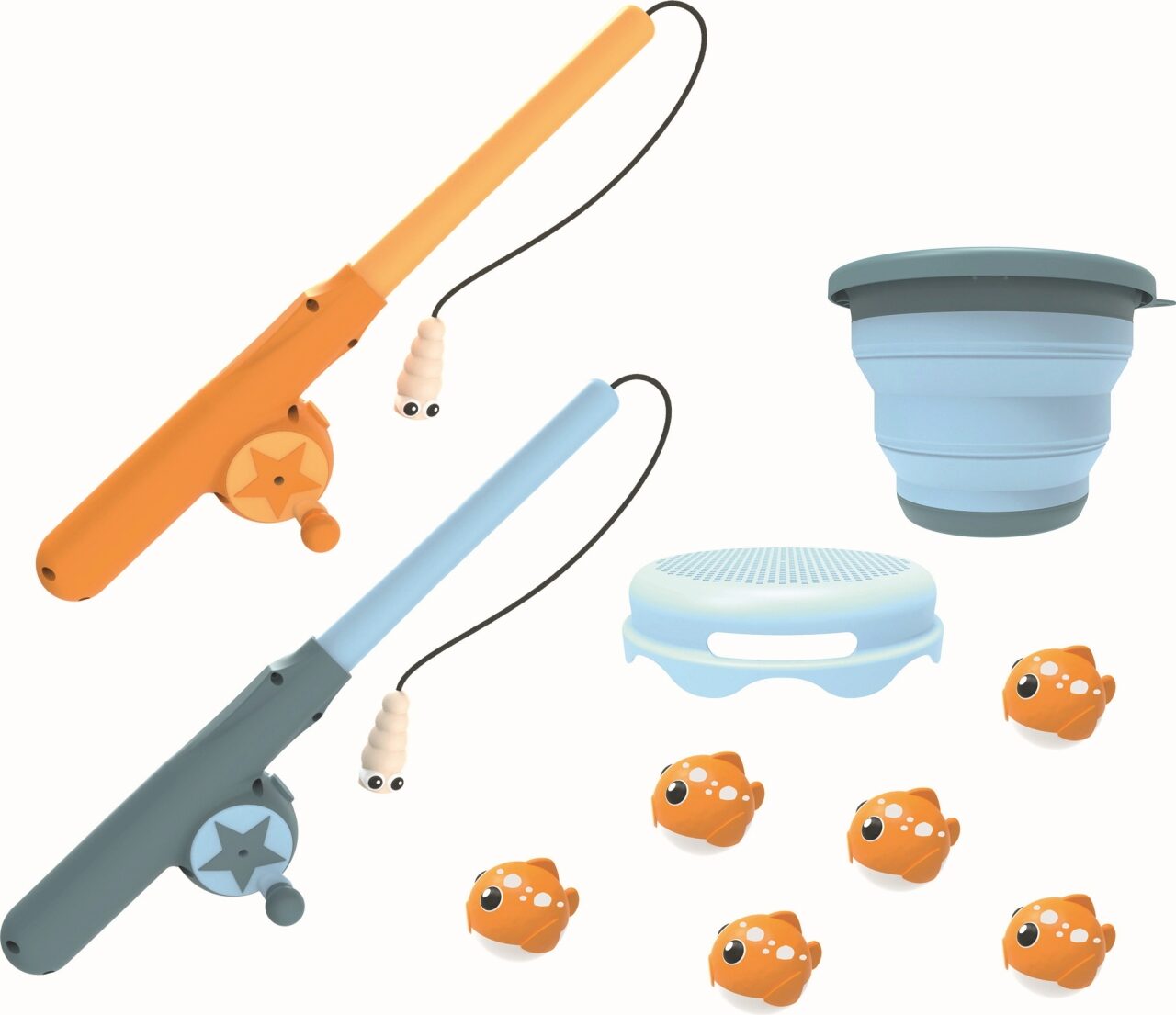 Schildkröt Mehrfarbig/Gelb/Blau Fishing Game (1 - 2 Spieler) - Image 3
