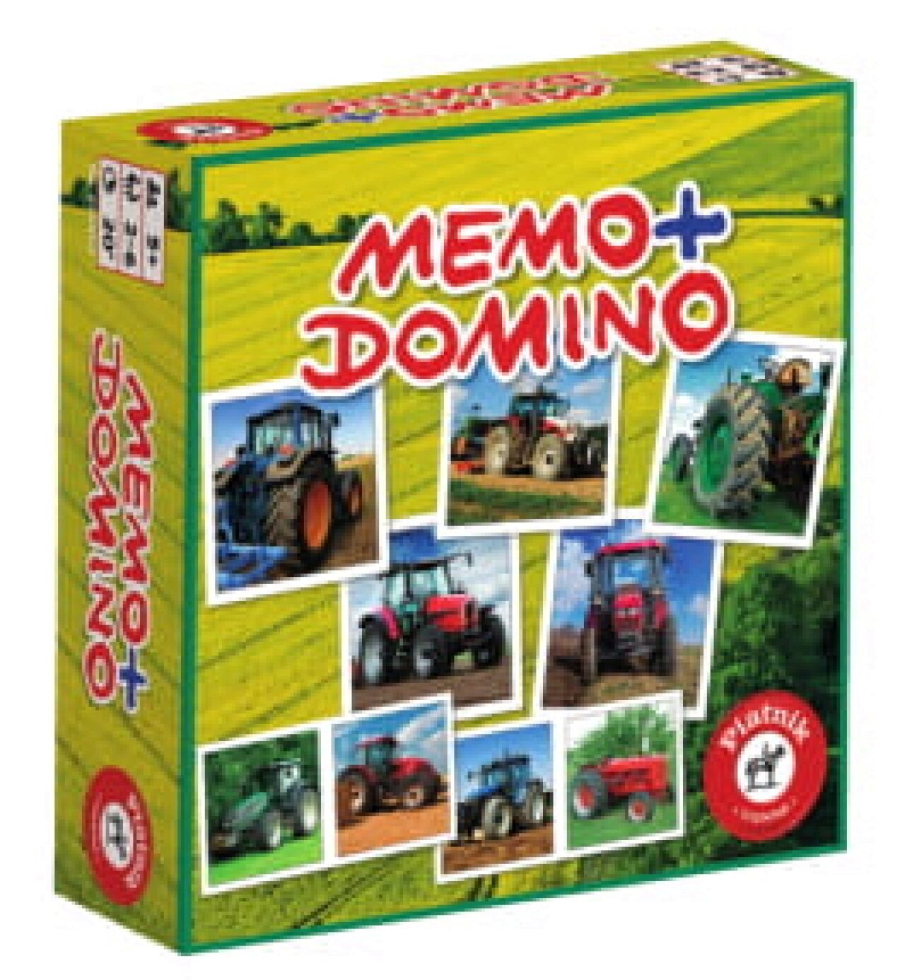 Piatnik 6594 Memo + Domino Traktoren