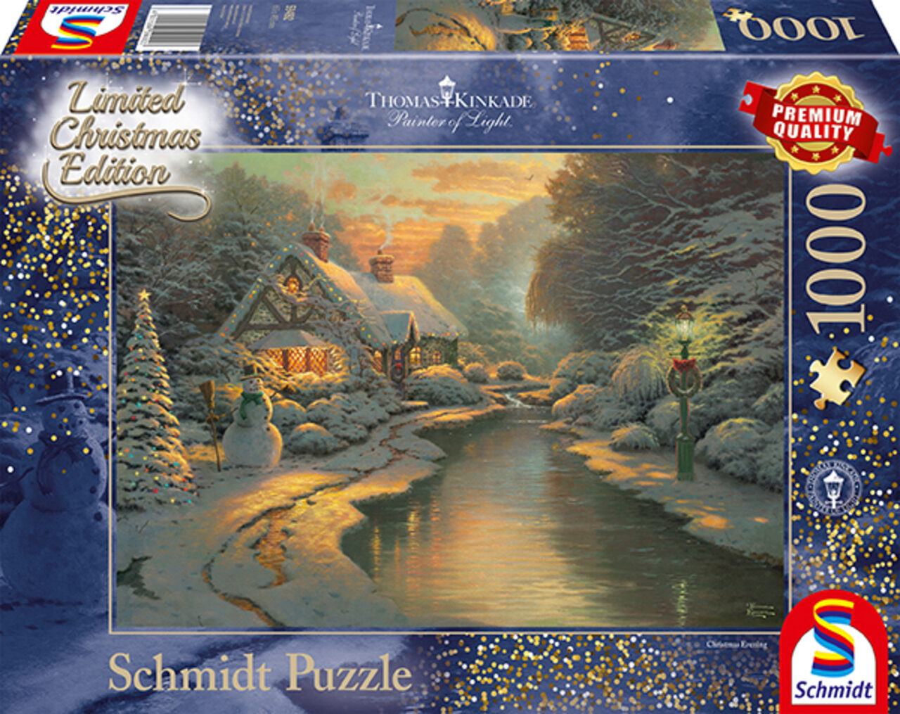 SCHMIDT SPIELE 59492 Thomas Kinkade: Am Weihnachtsabend, Limited 