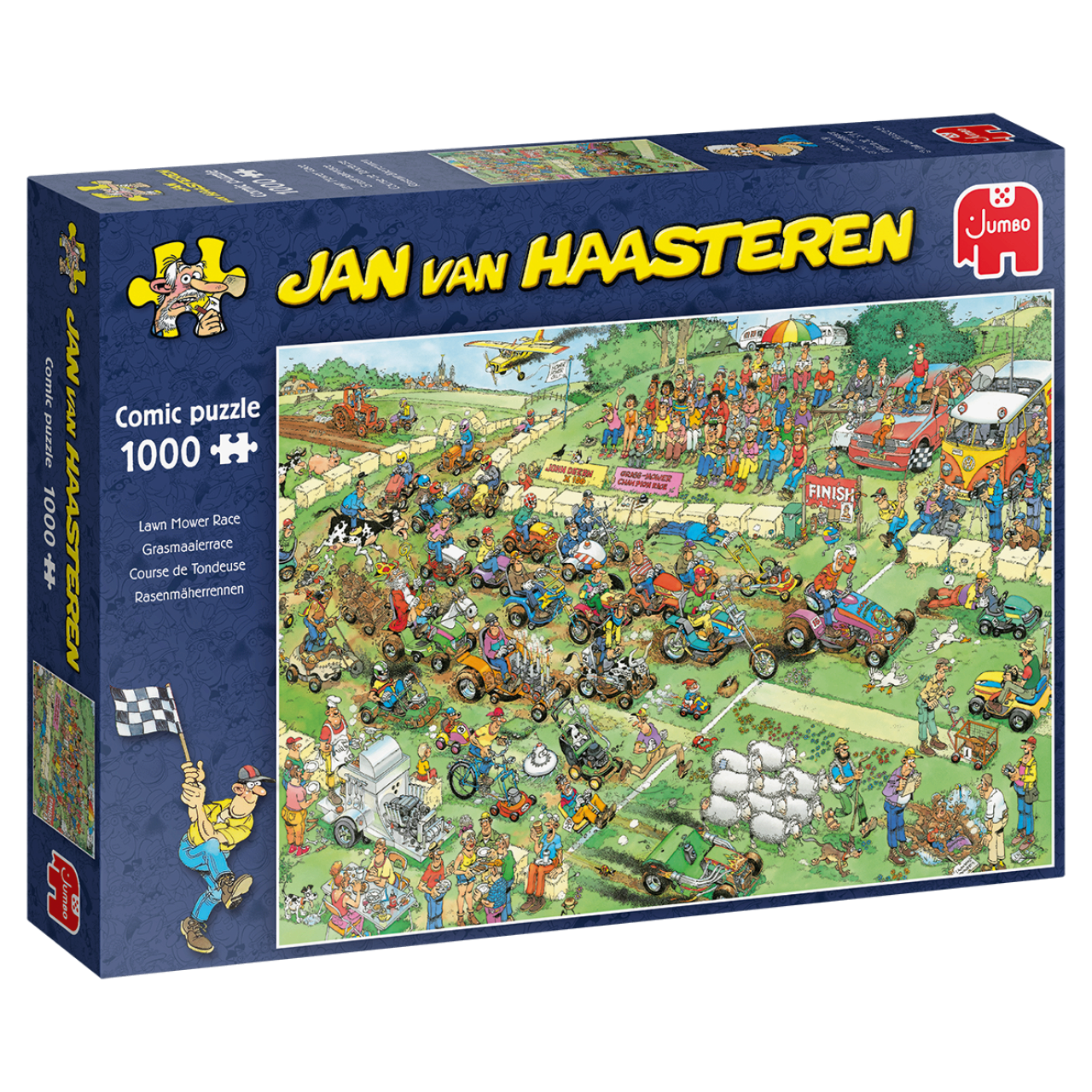 Jumbo 19021 Jan van Haasteren Rasenmäherrennen 1000 Teile Puzzle 
