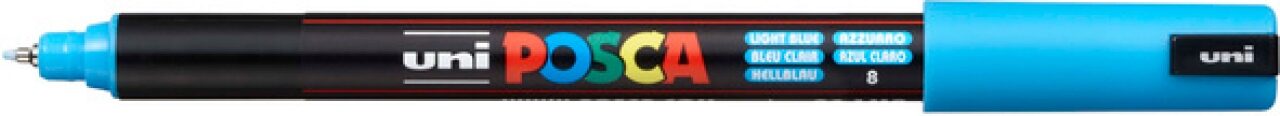 Faber Castell Schwarz Faber-Castell 181743 Marker Uni Posca Pc-1Mr Hellblau