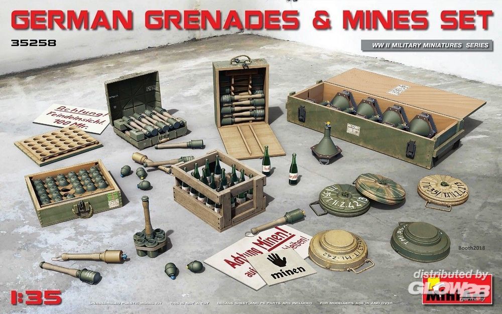 Miniart 35258 1:35 German Grenades & Mines Set
