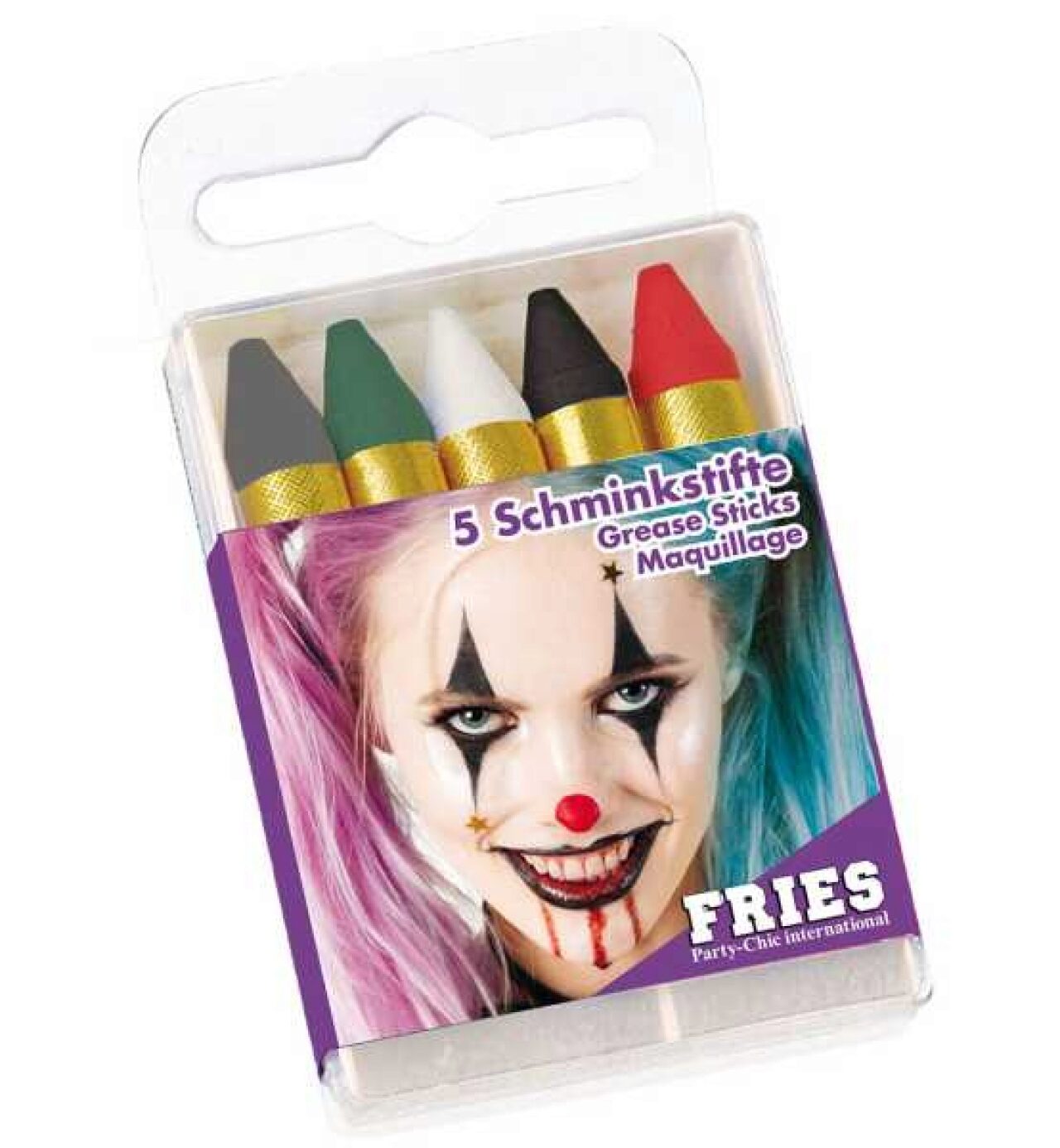 Fries 30032 5 Schminkstifte Halloween