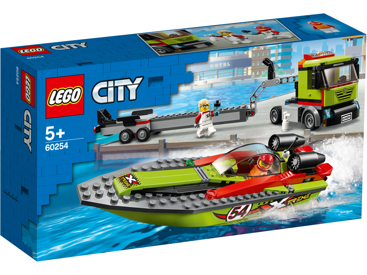 LEGO CITY 60254 Rennboot-Transporter NEU! passt zu: 60422, 60277, Hafen, Schiff - Bild 5
