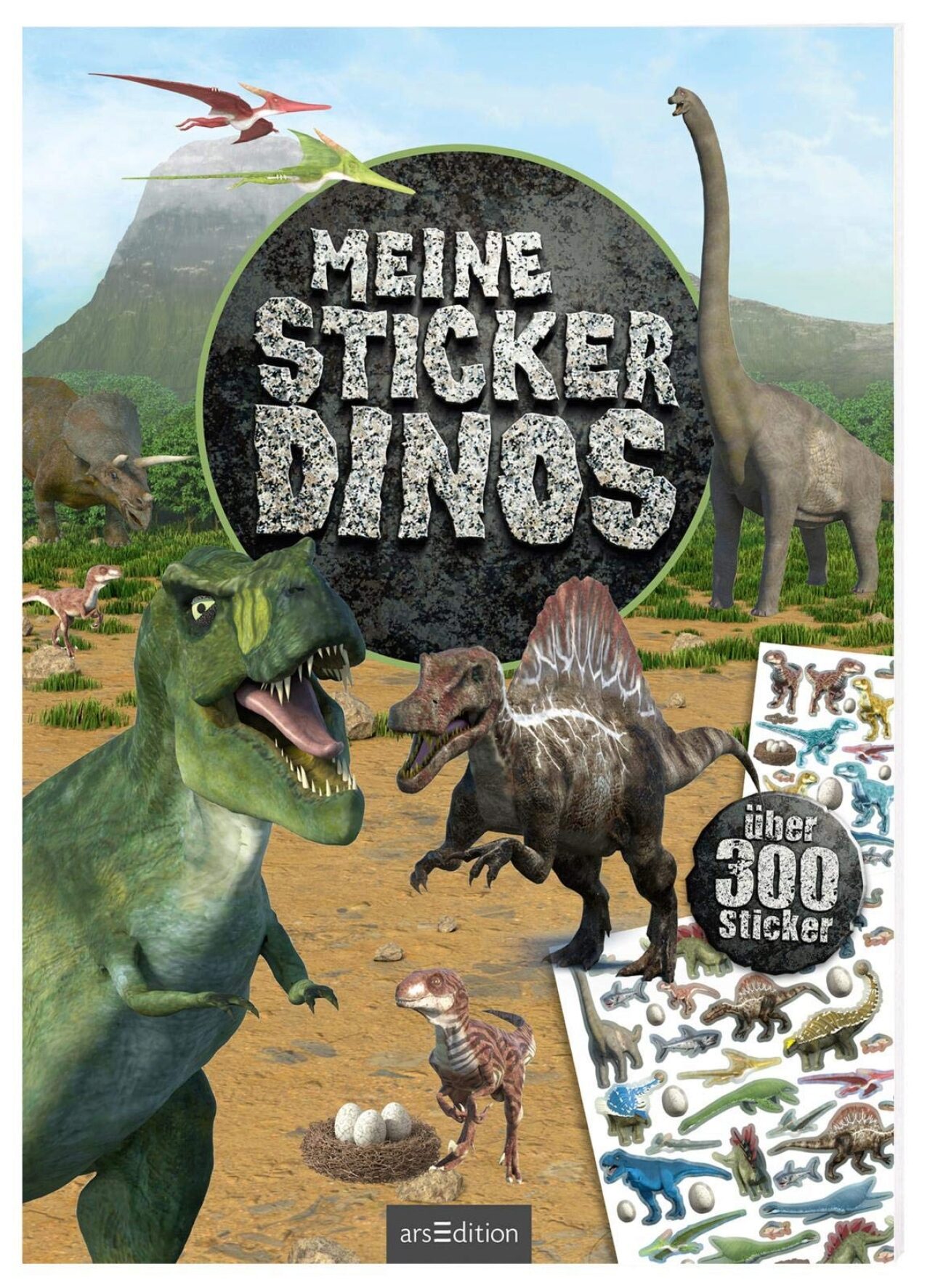 Ars Edition Arsedition 132779 Meine Sticker-Dinos: Über 300 Sticker