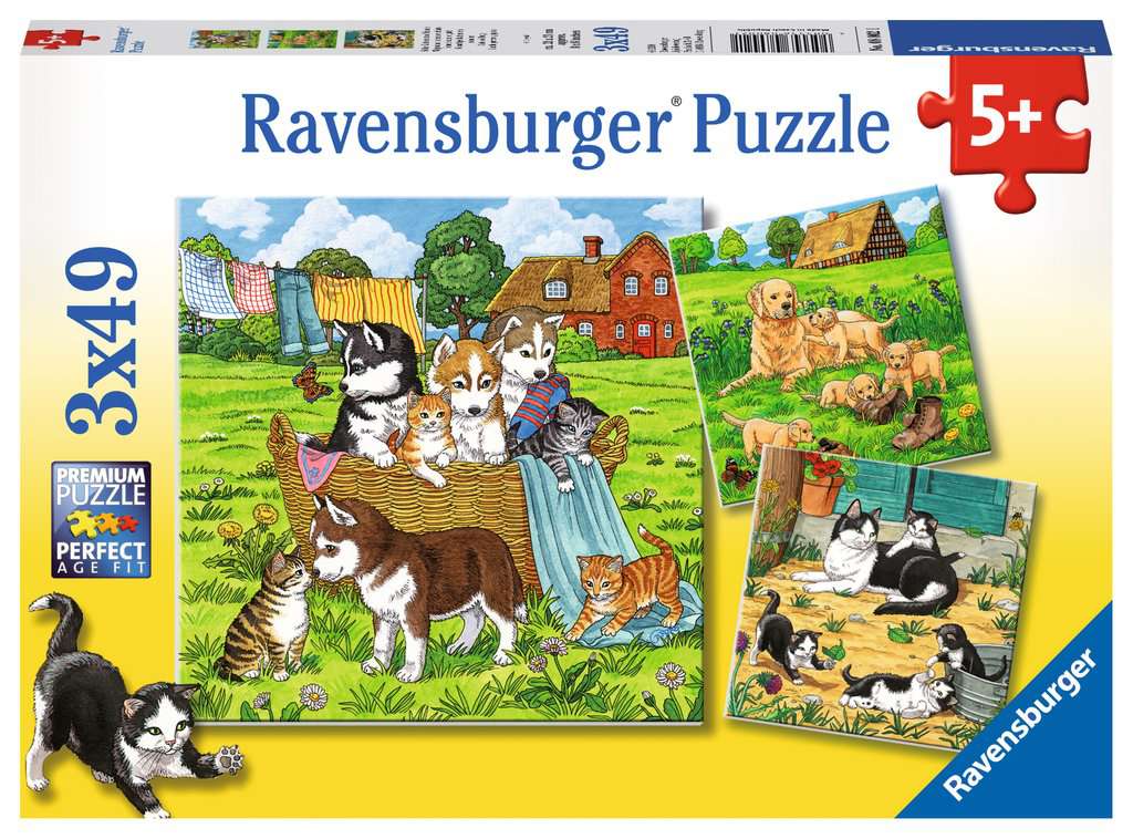 Ravensburger 8002 Kinderpuzzle Süße Katzen Und Hunde