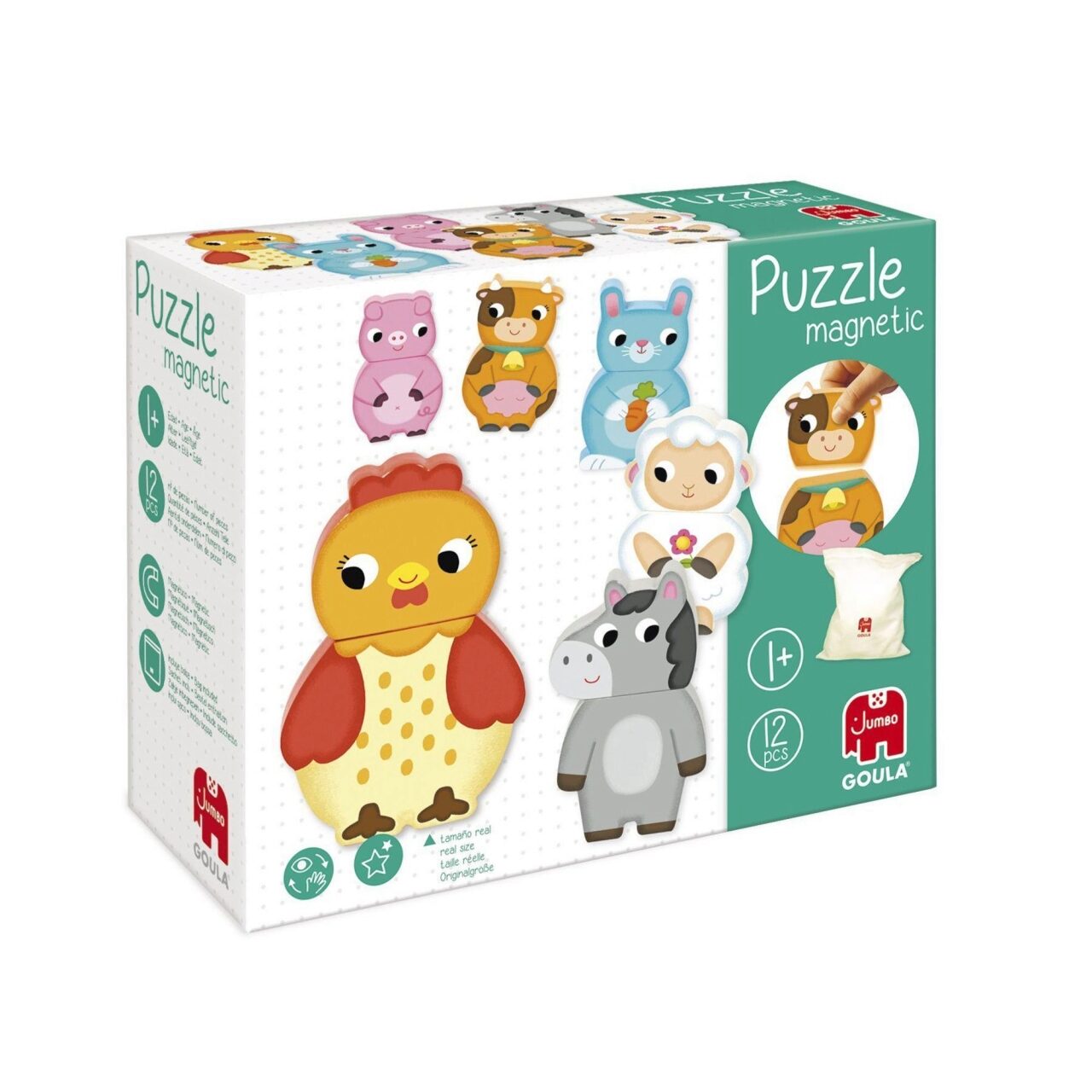 Jumbo Spiele Goula Magnetisches Holzpuzzle Bauernhof - Image 10
