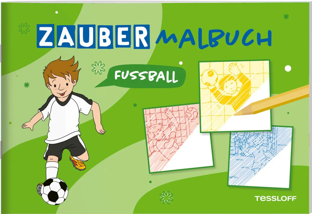 Tessloff 378864671 Zaubermalbuch. Fußball