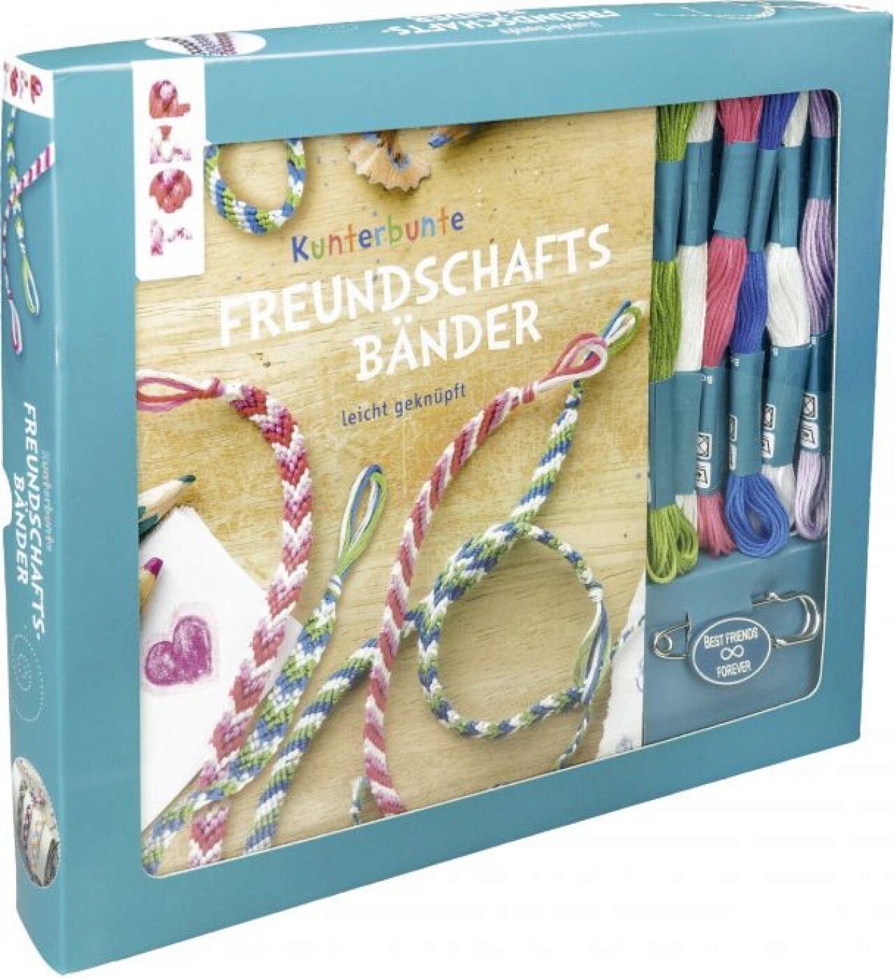 Frechverlag Rosa Topp 4237 Kreativ-Set Kunterbunte Freundschaftsbänder