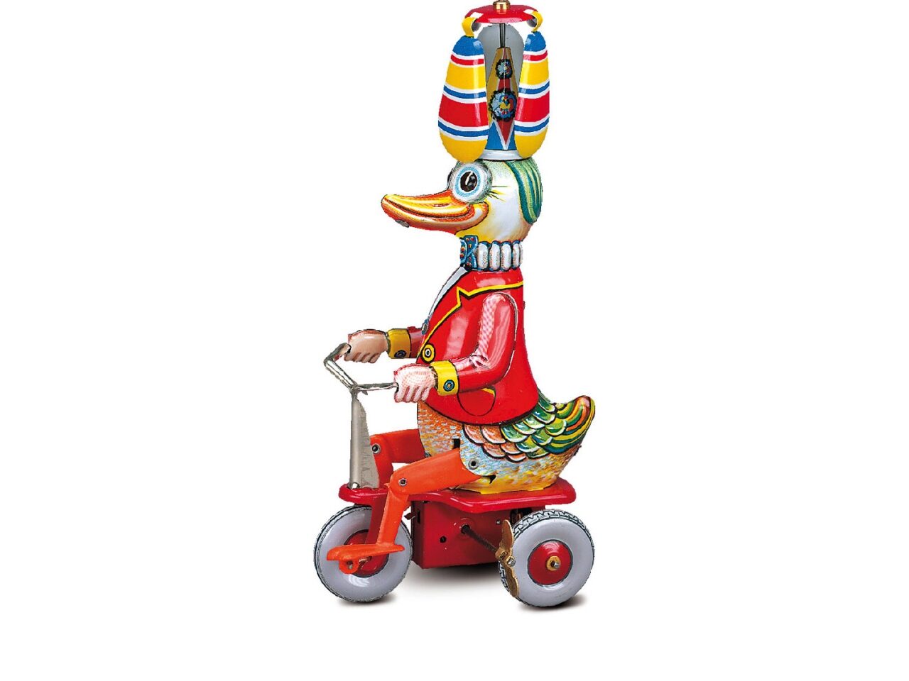 WILESCO 10284 Ente auf Dreirad, Aufzugswerk