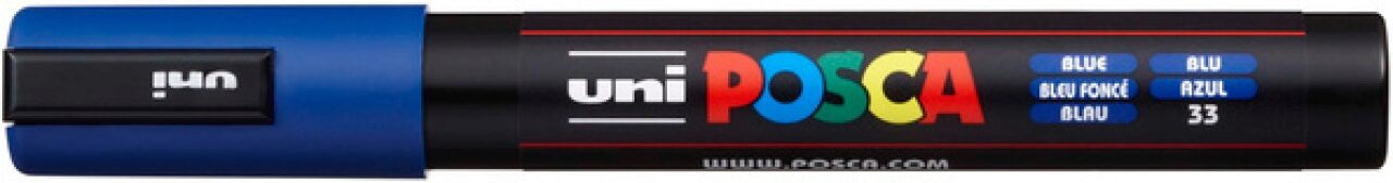 Uni Posca Blau Posca Marker Pc-5M Dunkel - Bild 2