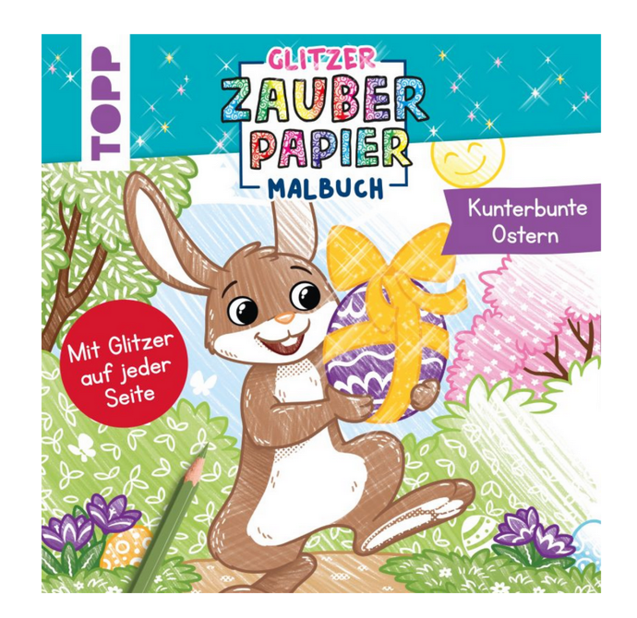 Frechverlag Topp 29153 Glitzer Zauberpapier Malbuch Kunterbunte Ostern - Bild 6