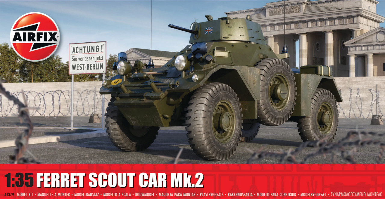 Airfix 1379 Ferret Spähwagen Mk.2 1:35 Modellbausatz - Bild 6