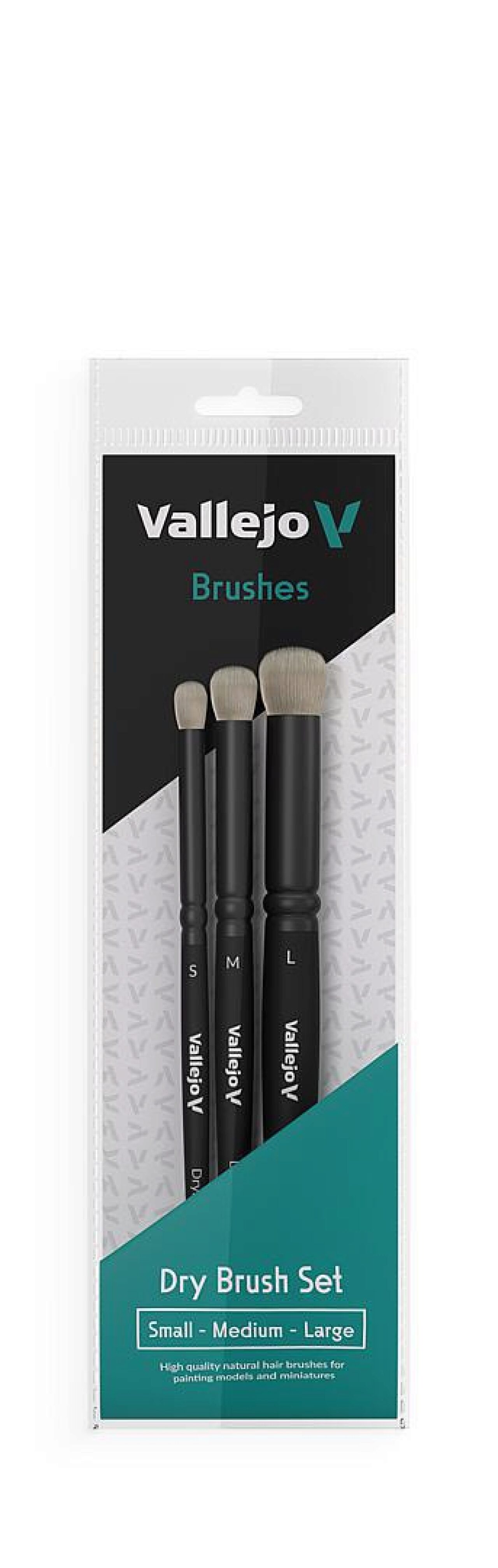 Vallejo B07990 / 722486 Dry Brush-Set S, M, L - Bild 3