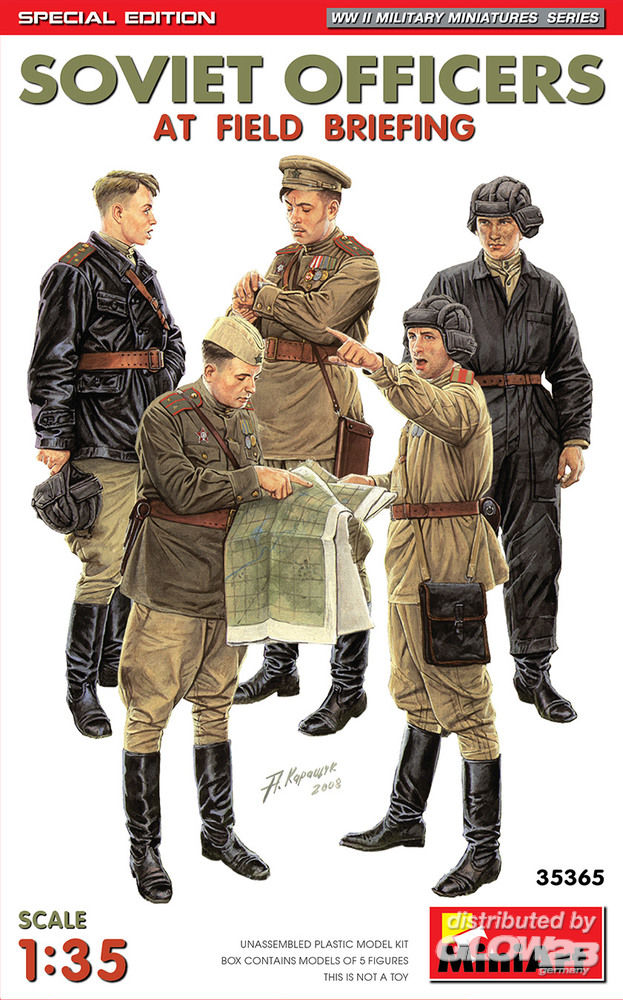 MiniArt 35365 Soviet Officers at Field Briefing - russische Soldaten - 1:35 - Bild 3