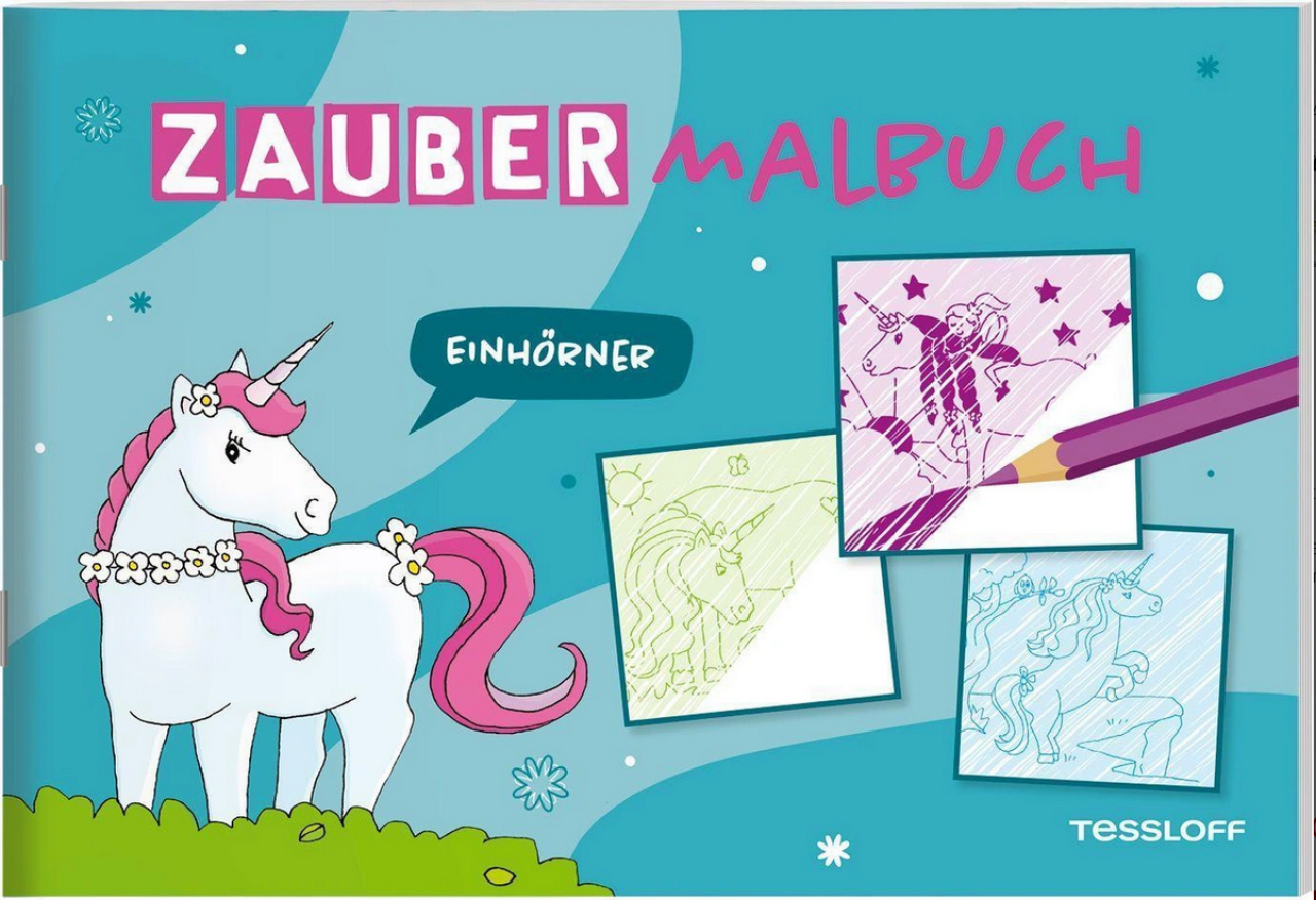 Tessloff 378864549 Zaubermalbuch. Einhörner