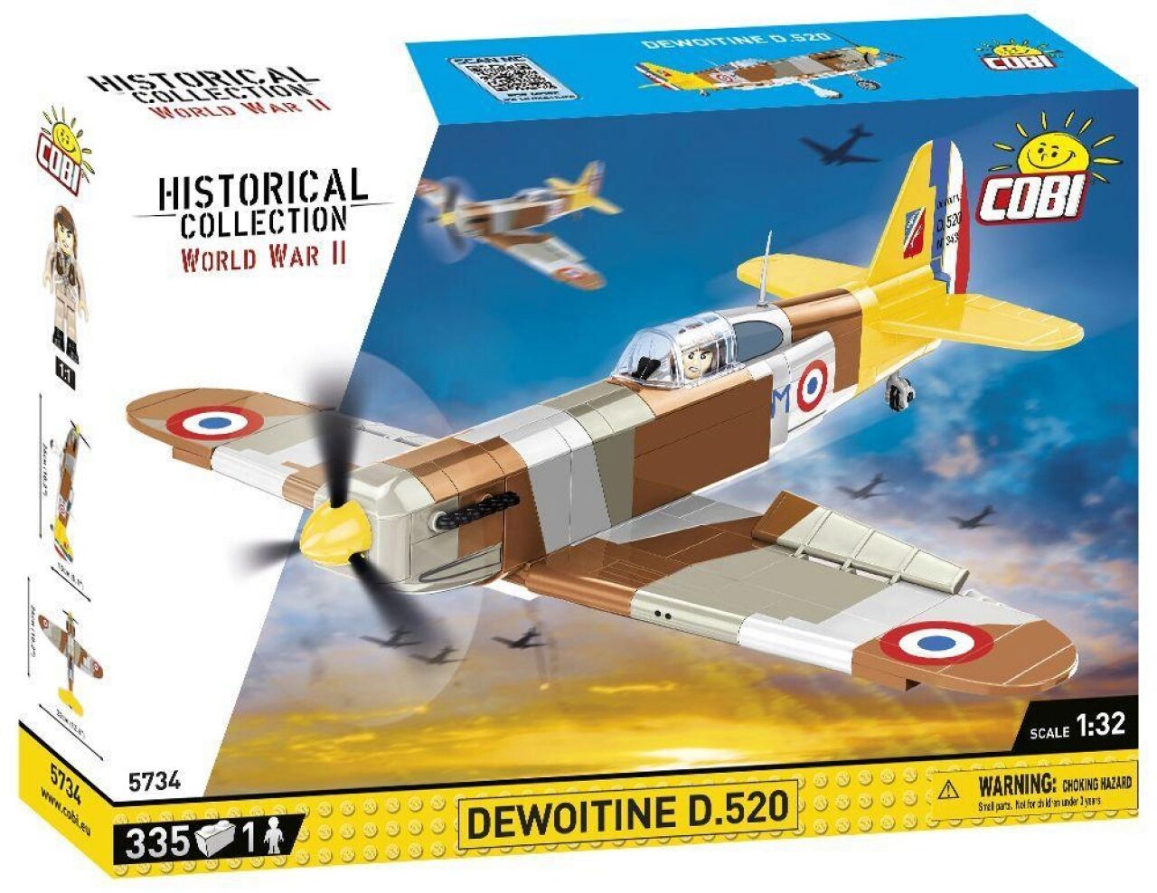 Cobi Jungen 5734 1:32 Dewoitine D.520 - Bild 3