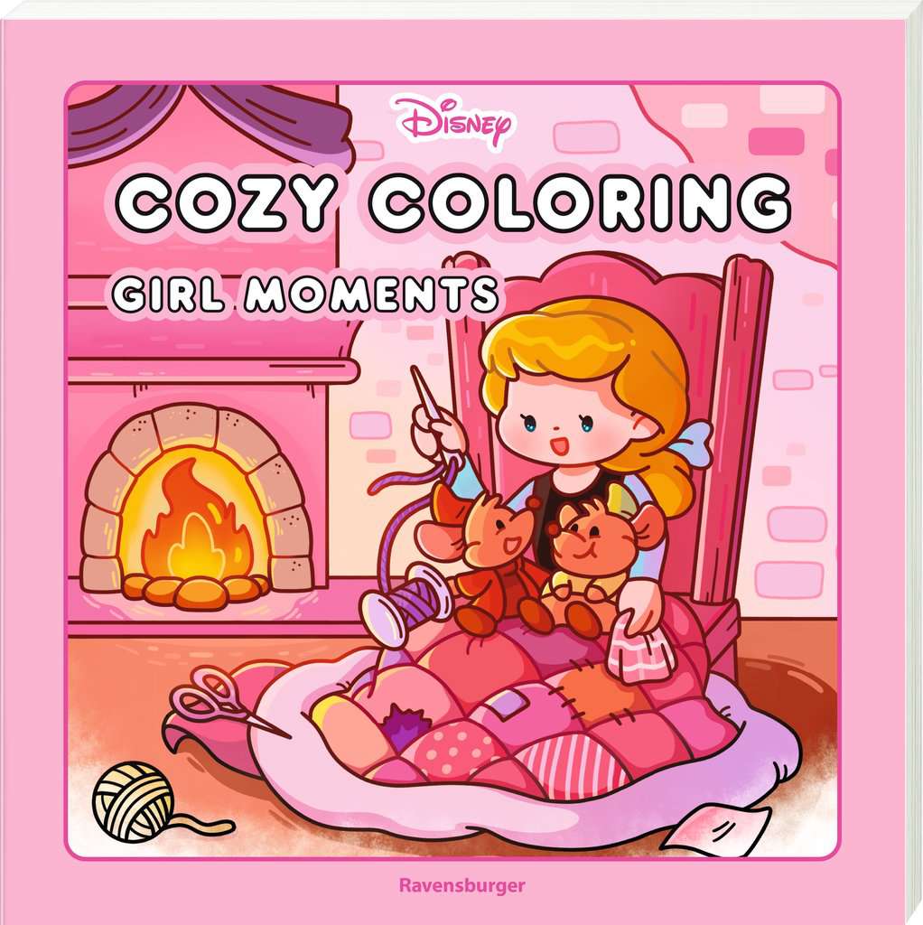 Ravensburger 48131 Cozy Coloring Disney - Girl Moments