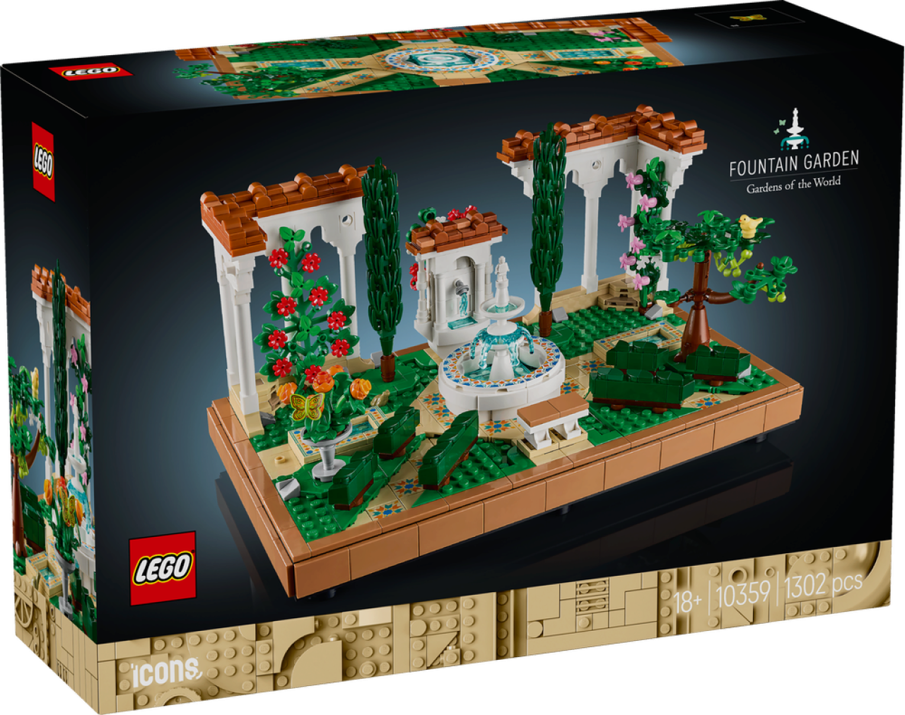 Lego® Rote Icons 10359 Springbrunnengarten - Bild 12