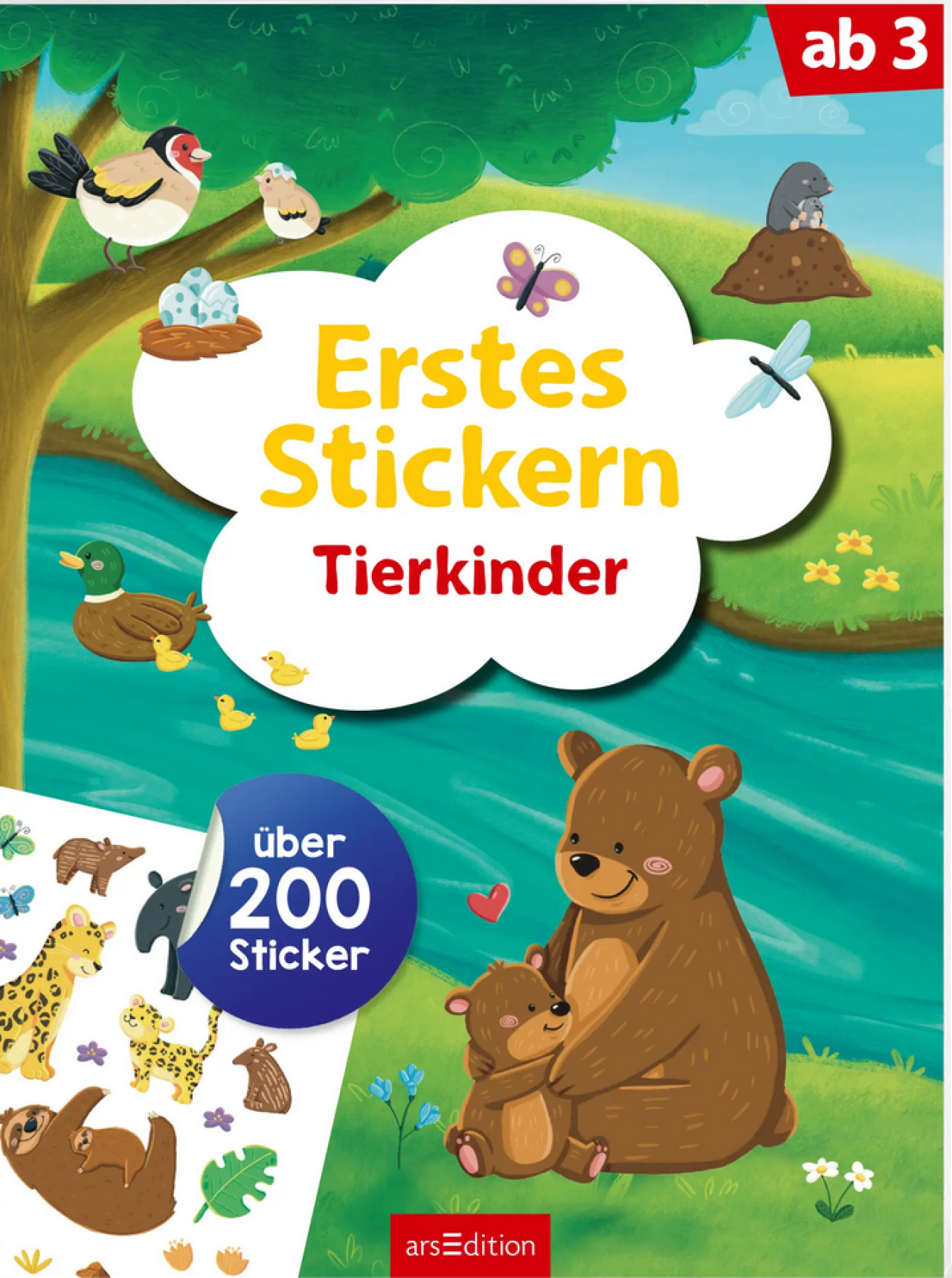 Ars Edition Arsedition 135363 Erstes Stickern: Tierkinder