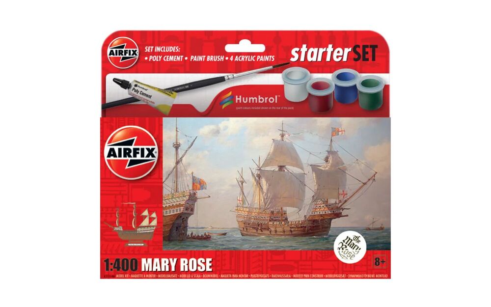 Airfix A55114a 1:400 Small Starter Set New Mary Rose