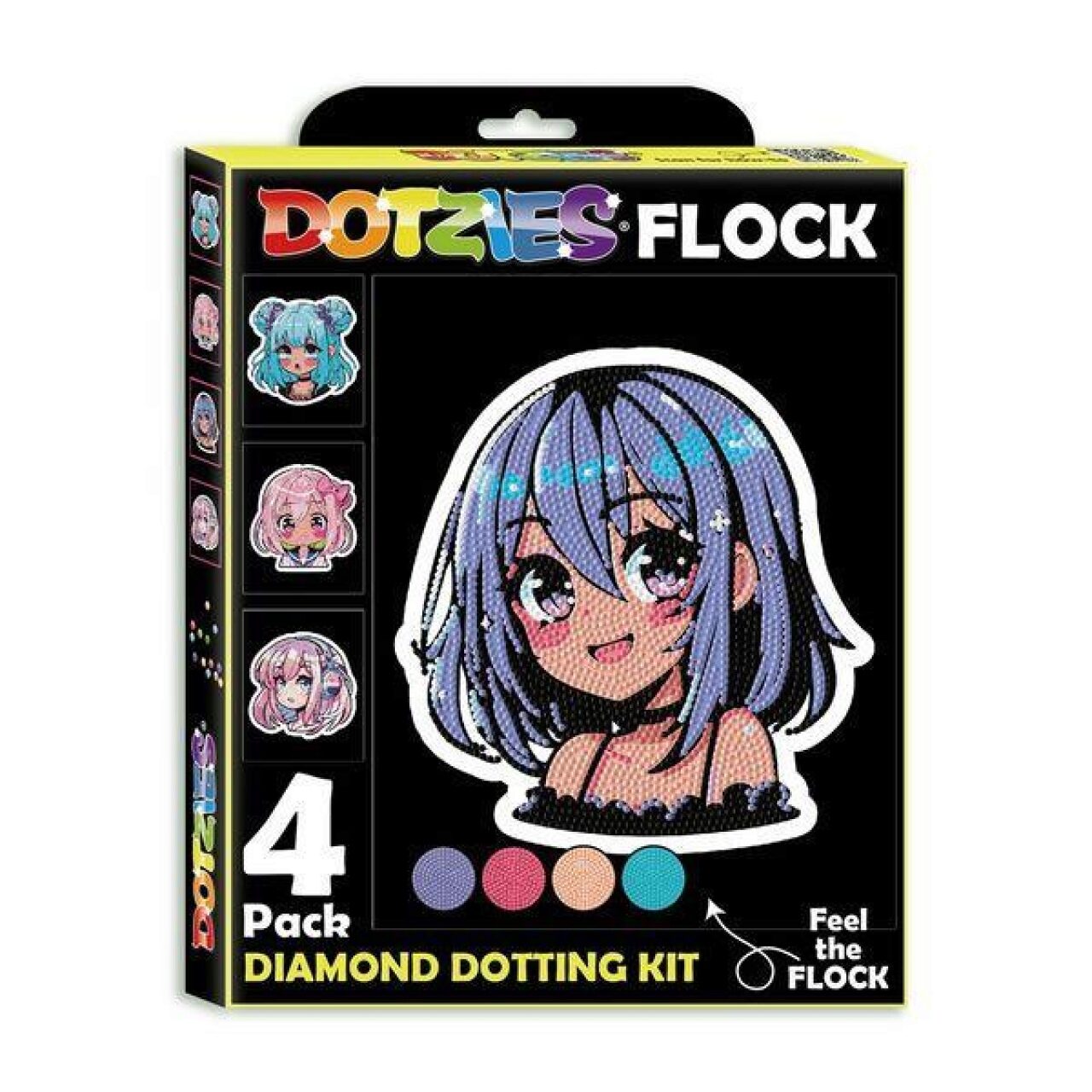Diamond Dotz® Diamond Dotz Dtz4007 Diamond Painting Neon Anime Mädchen Neon Dotzies, Anfänger/Kids