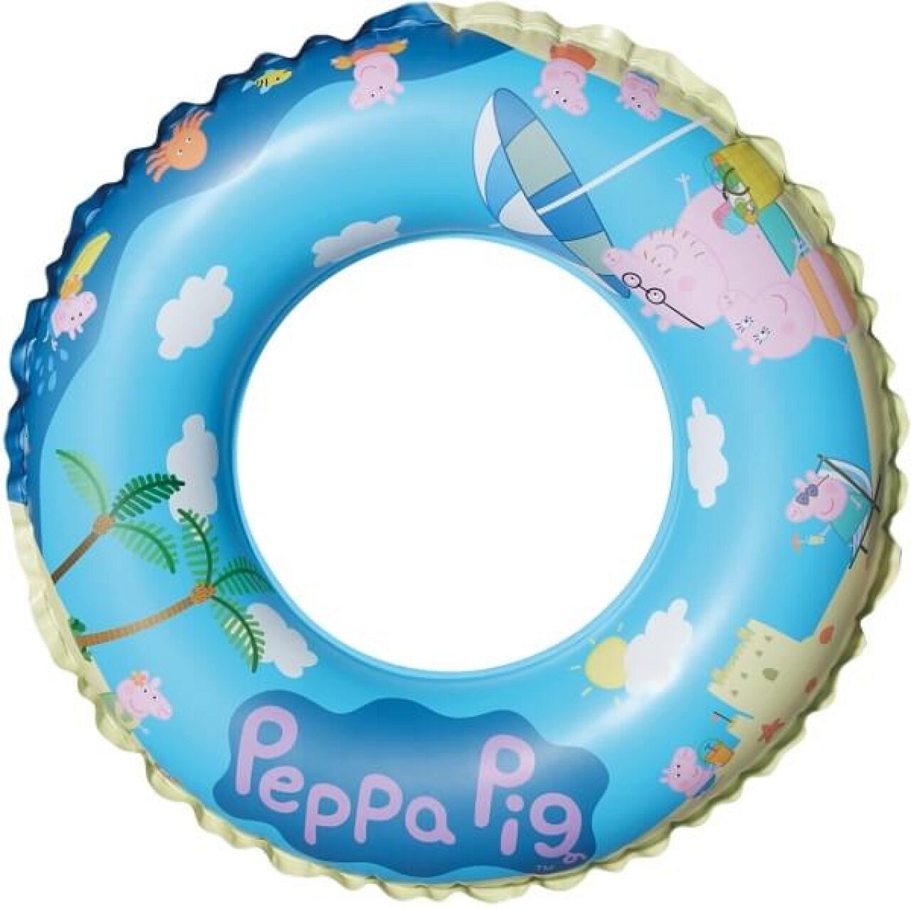 Spiel Spielzeug aufgeblasen ca Happy People 16265 Peppa Pig Schwimmring 45 cm 