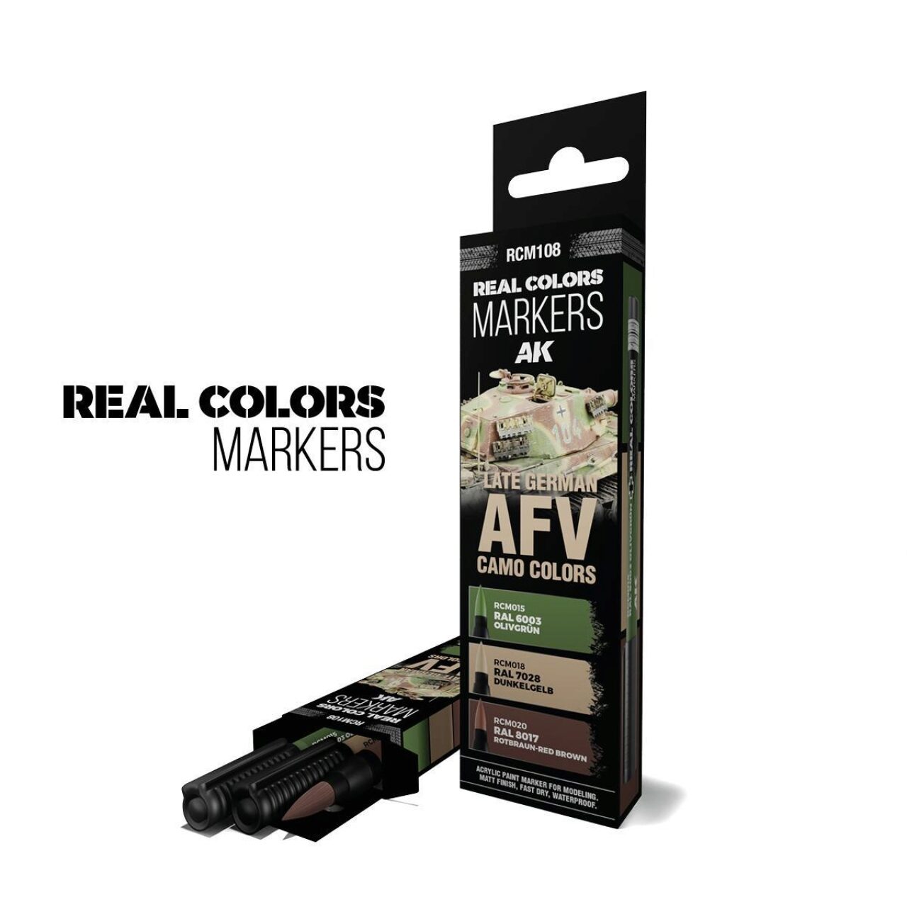 Late German AFV Camo RC Markers - AK Interactive - Bild 2