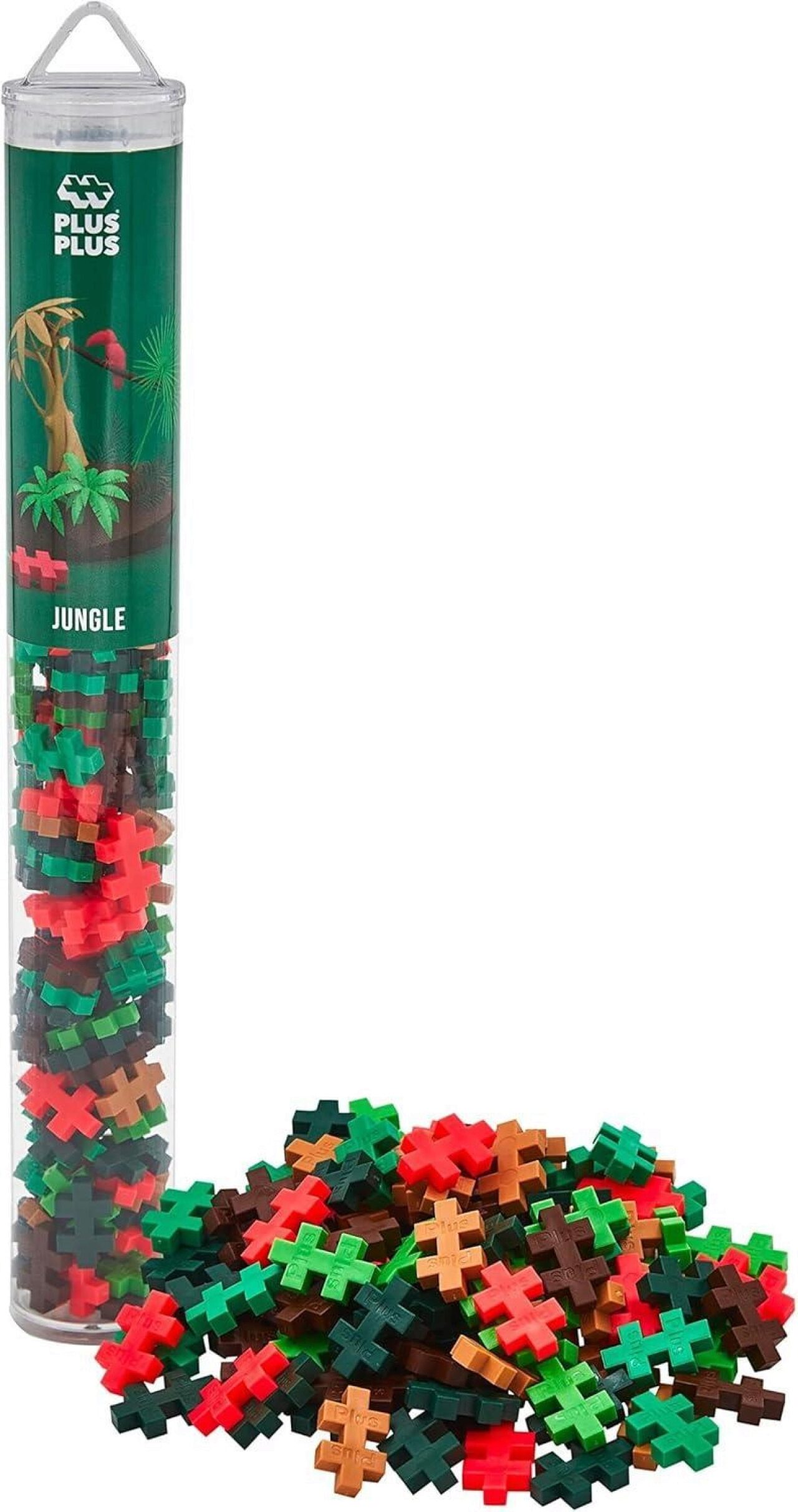 Plus-Plus Grün Plus Plus 4266 100 Kreativ Bausteine Dschungel Colormix