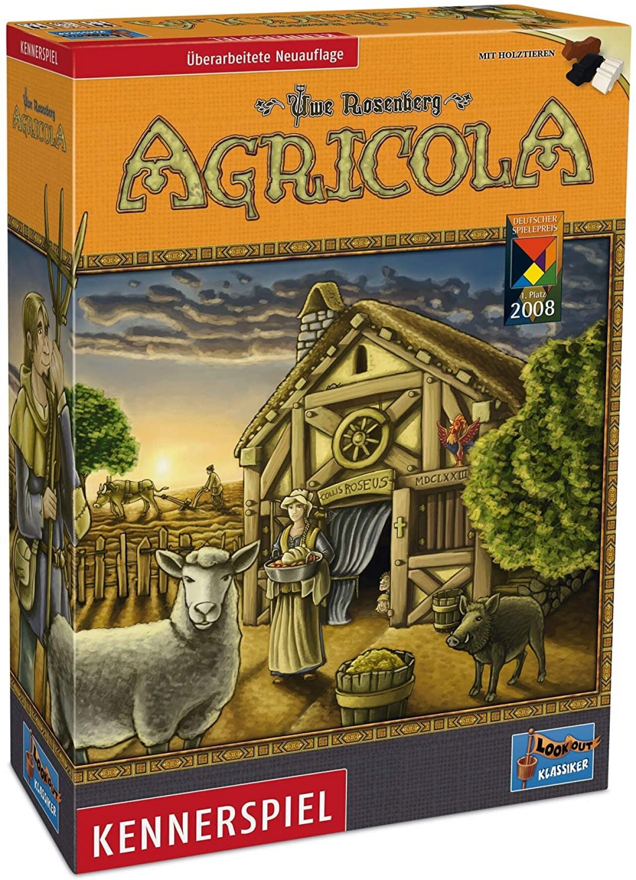 Lookout Mehrfarbig Lood0002 - Agricola, Brettspiel, Für 1-4 Spieler Ab 12 Jahren (De-Ausgabe) (Deutsch, 1 - 4 Spieler) - Bild 6