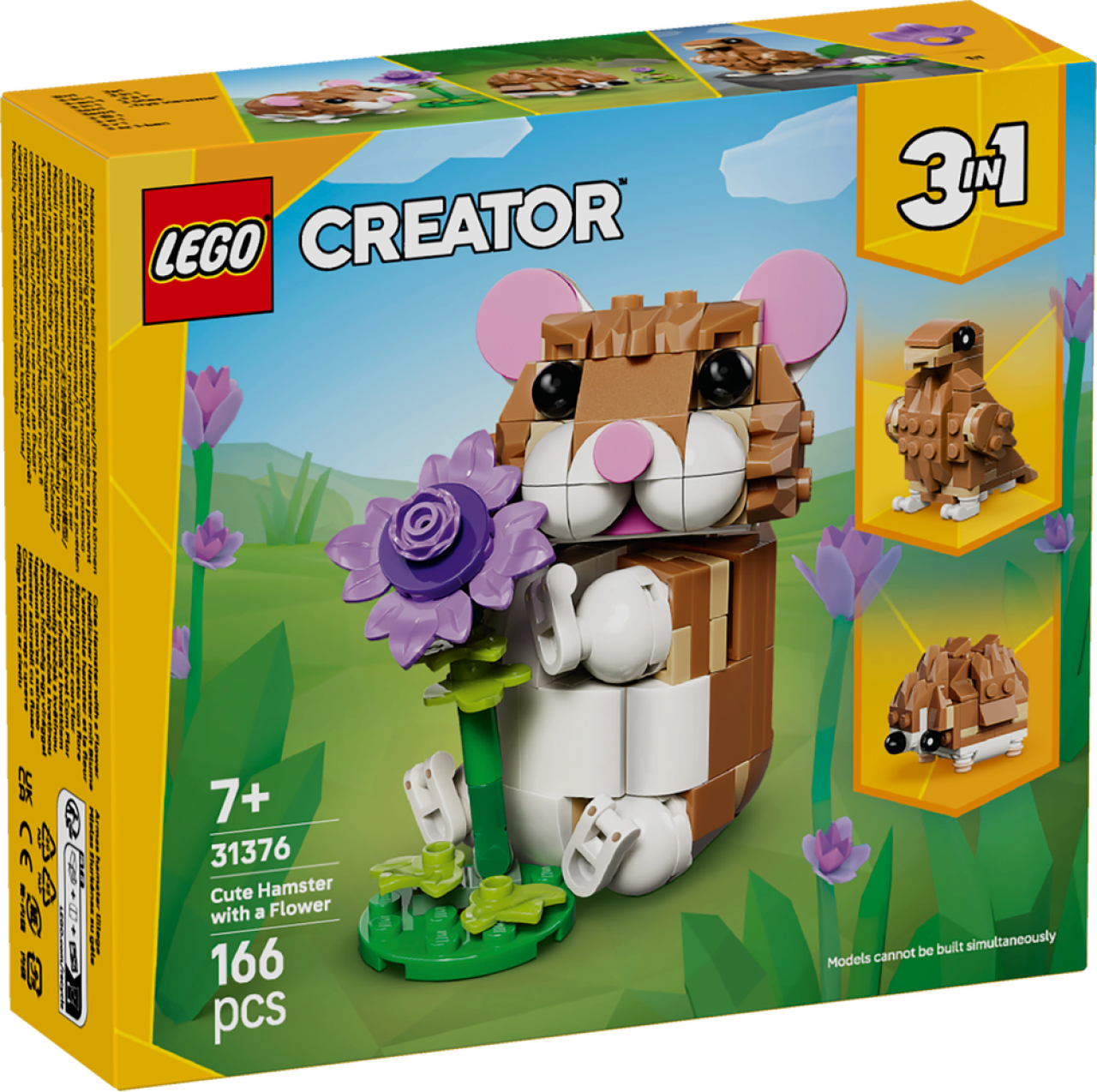LEGO Creator 3in1 Cute Hamster with a Flower Toy 31376 - Bild 11