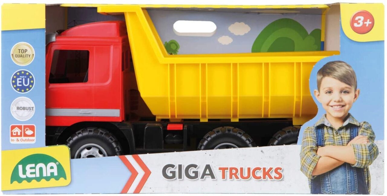 Lena® 02031 Giga Trucks Muldenkipper Actros Im Karton - Image 4