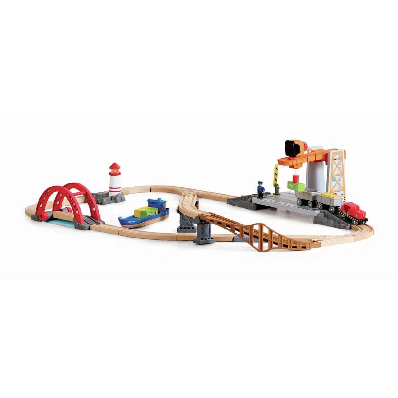 Hape Unisex Bahn- Und Seefracht Set Mehrfarbig Baby - Image 3
