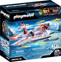 PLAYMOBIL Top Agents Team S.H.A.R.K. Rocket Rafter – Mit Figur & Abschießbaren Raketen