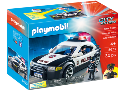 PLAYMOBIL Polizeiauto Patrouille City Action Set 5673 - Image 8