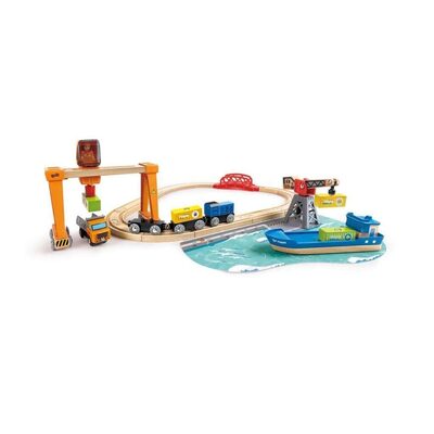 Toynamics Europe Gmbh Hape - Frachtschiff Und Hafenkran - Bild 7