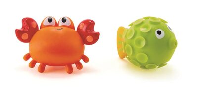 ROCK POOL SQUIRTERS Krabbe & Kugelfisch LITTLE SPLASHERS Silikon HAPE abs E0 - Bild 6