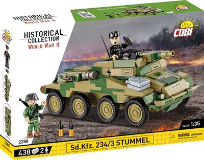 COBI Historical Collection 2288 - Sd. Kfz. 234/3 Stummel, WWII, Panzer, Bausatz, - Bild 8