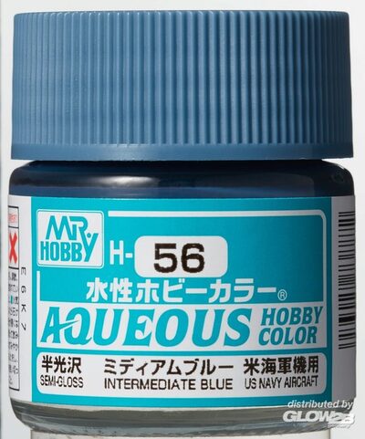 Mr Hobby Intermediate Blue paint pot