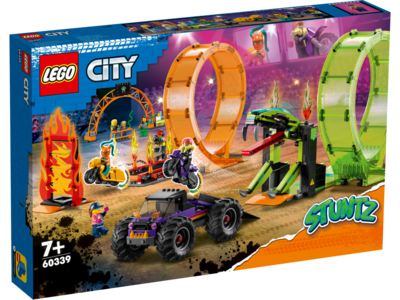 LEGO 60339 City Stuntz Stuntshow-Doppellooping Set, inkl. Rampe, Monstertruck, 2X Motorrad und 7 Minifiguren, Spielzeug für Kinder ab 7 Jahre - Bild 14