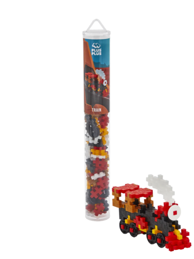 Plus-Plus 4285 Zug, Kreativ-Bausteine Tube, 100 Teile | Konstruktionsspielzeug, Baustein-Set für 2D und 3D Figuren, für Kinder ab 5 Jahren - Bild 8