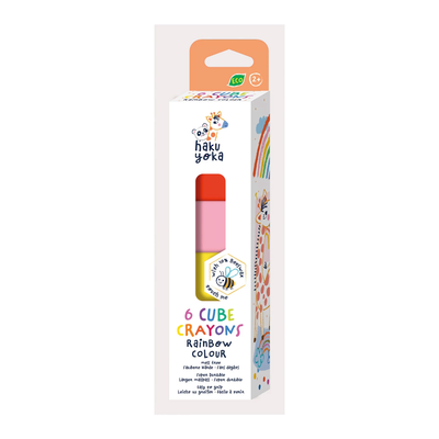 Haku Yoka , Malstifte, Spielform-Wachsmalkreiden Würfel Regenbogen (6X) - Image 4