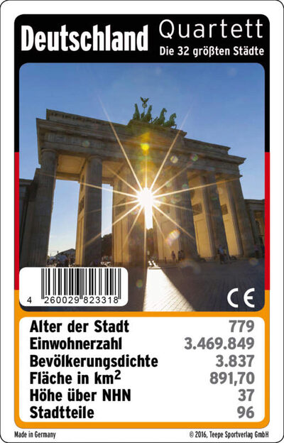 Ass Altenburg Mehrfarbig 22182490 - Deutschland-Quartett - Kartenspiel, Für 2-4 Spieler, Ab 4 Jahren (De-Ausgabe) (Deutsch, 2 - 4 Spieler) - Bild 8