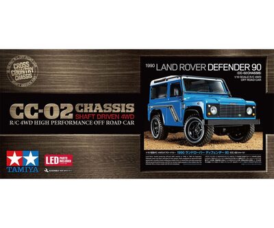Tamiya 300058700 - 1:10 RC LandRover Defender 90, CC-02 Chassis   Neuware - Image 4