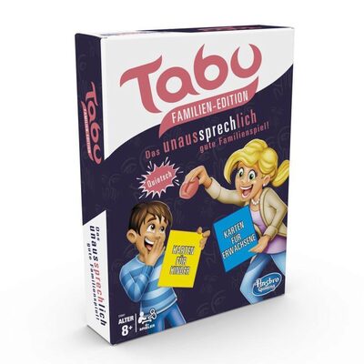 Hasbro Tabu Familien Edition, mit separaten Karten für Kinder und Erwachsene, Familienspiel des Klassikers - Bild 13